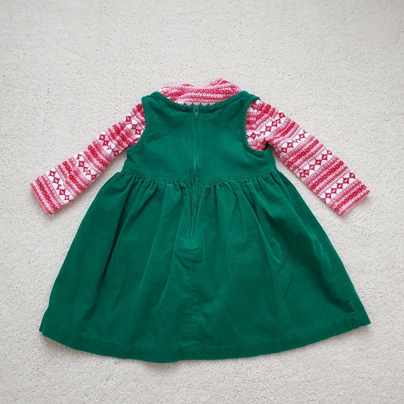 Bonnie Baby Girls Holiday Gifts Dress Jumper with Turtleneck Bodysuit sz12m - Picture 9 of 9
